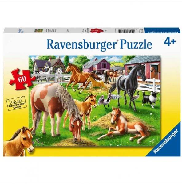 PUZZLE: HAPPY HORSES 60 PIECES