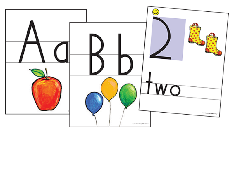 HWT: COLOR PRINT & NUMBER WALL CARDS