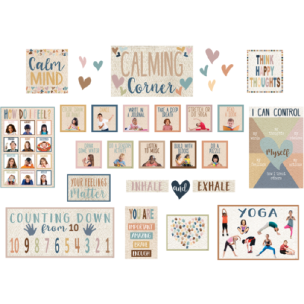 BULLETIN BOARD SET: CALMING CORNER EVERYONE IS WELCOME
