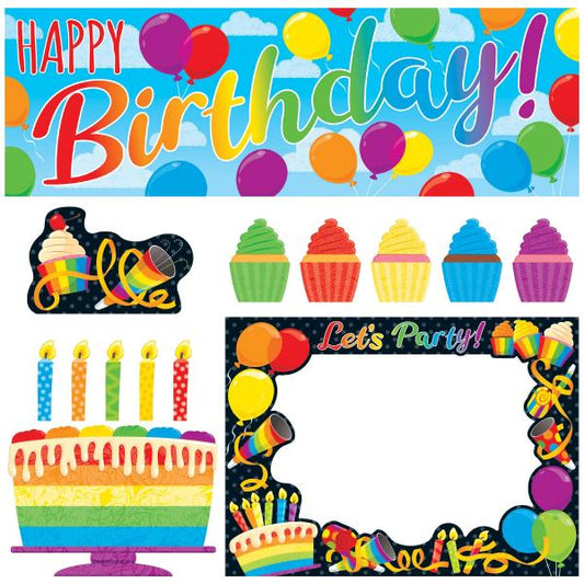 LEARNING SET: RAINBOW BIRTHDAY WIPE-OFF