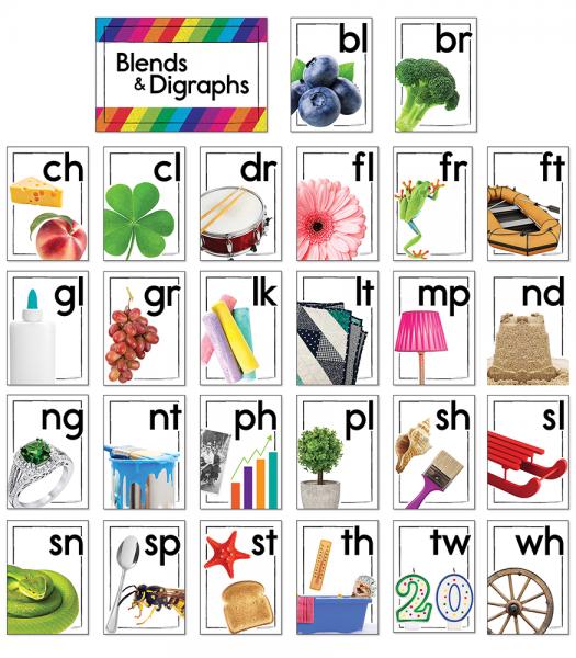BULLETIN BOARD SET: BLENDS AND DIGRAPHS