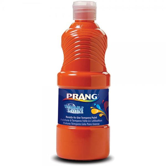 (SALE)WASHABLE TEMPERA PAINT: ORANGE 16 OZ.