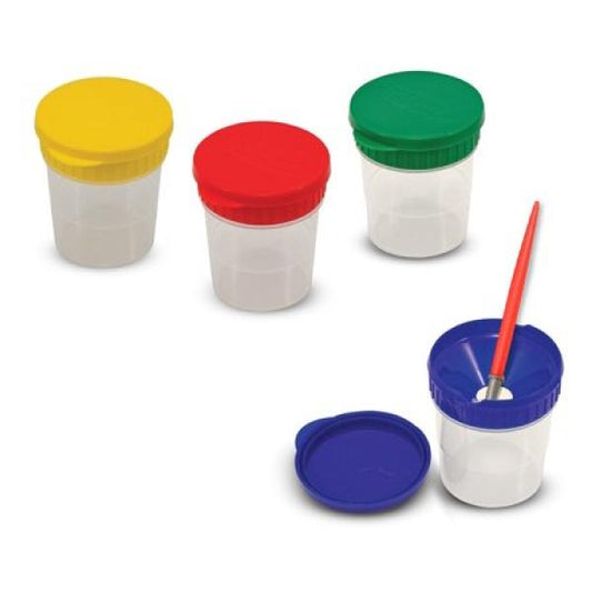SPILL-PROOF PAINT CUPS
