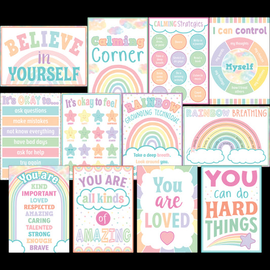 SMALL POSTER PACK: PASTEL POP CALMING STRATEGIES