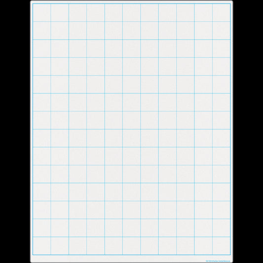 CHART: WRITE-ON/WIPE-OFF GRAPHING GRID 1 1/2 INCH SQUARES
