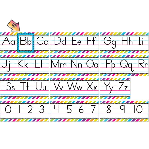 BULLETIN BOARD SET: BRIGHTS 4EVER ALPHABET