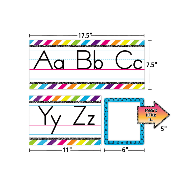 BULLETIN BOARD SET: BRIGHTS 4EVER ALPHABET