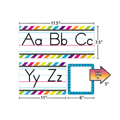 BULLETIN BOARD SET: BRIGHTS 4EVER ALPHABET