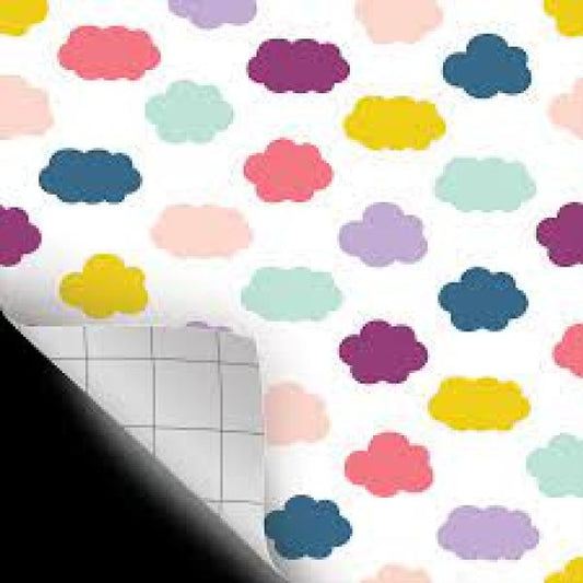PEEL AND STICK DECORATIVE PAPER: OH HAPPY DAY CLOUDS