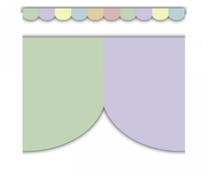 BORDER: PASTEL POP SCALLOPED