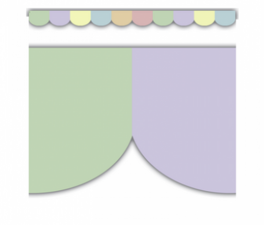 BORDER: PASTEL POP SCALLOPED