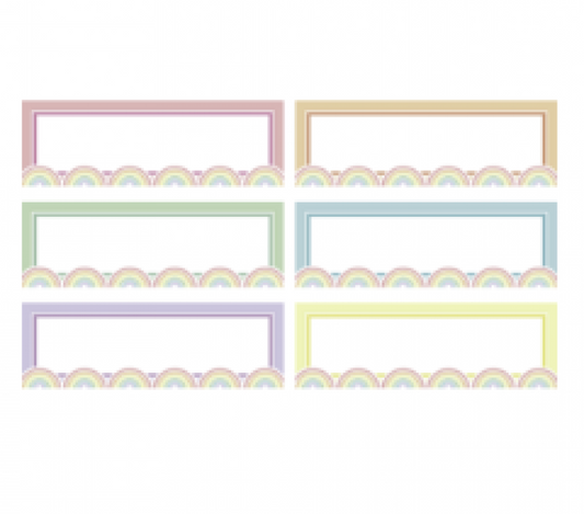 MAGNETIC ACCENTS: PASTEL POP RAINBOW LABELS
