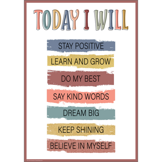 POSTER: TODAY I WILL...STAY POSITIVE