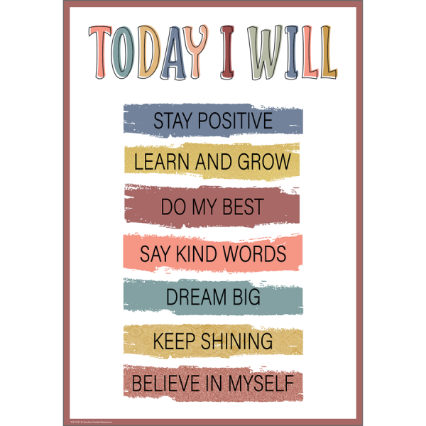 POSTER: TODAY I WILL...STAY POSITIVE