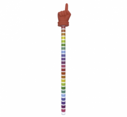 HAND POINTER: COLORFUL STRIPES