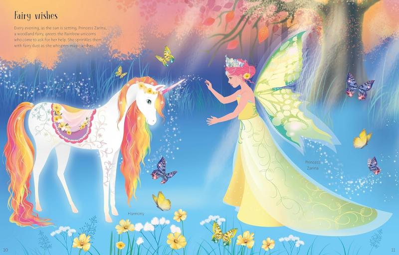 STICKER DOLLY DRESSING RAINBOW UNICORNS