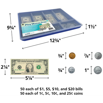 PLAY MONEY TRAY