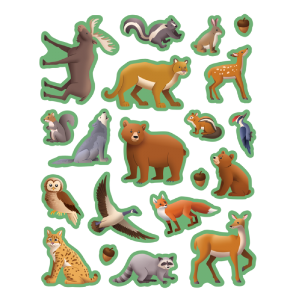 STICKERS: WOODLAND ANIMALS