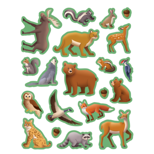 STICKERS: WOODLAND ANIMALS