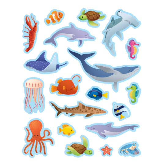 STICKERS: OCEAN ANIMALS