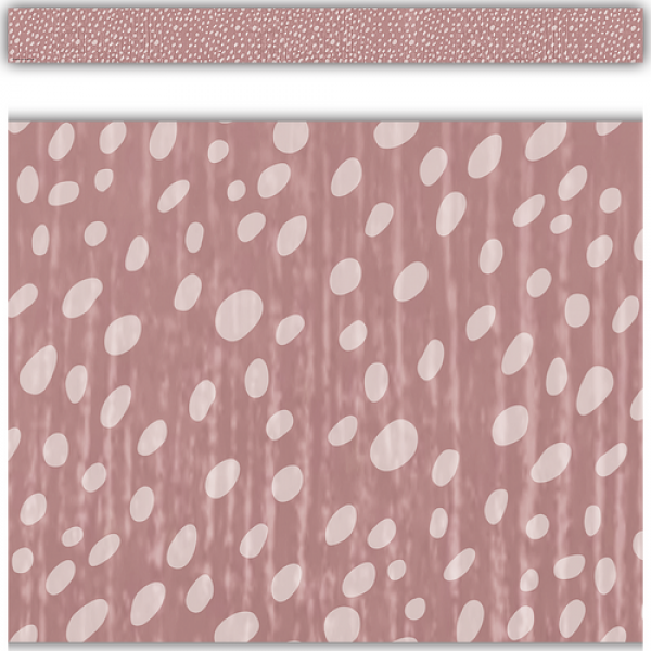 BORDER: CLASSROOM COTTAGE VINTAGE ROSE DOTS