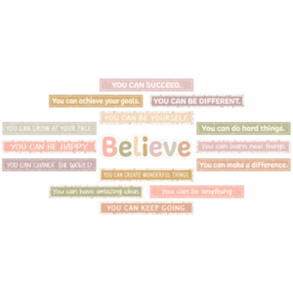 MINI BULLETIN BOARD SET: TERRAZZO TONES BELIEVE YOU CAN