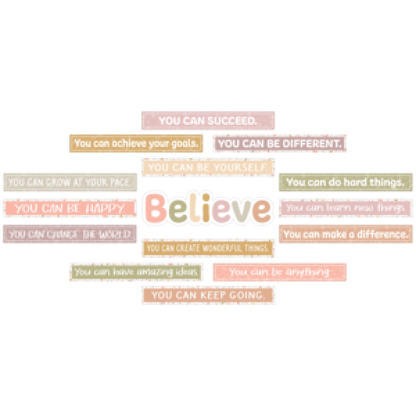 MINI BULLETIN BOARD SET: TERRAZZO TONES BELIEVE YOU CAN