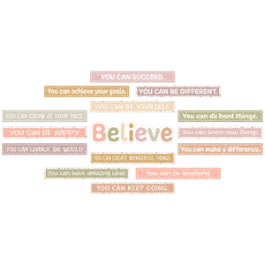 MINI BULLETIN BOARD SET: TERRAZZO TONES BELIEVE YOU CAN