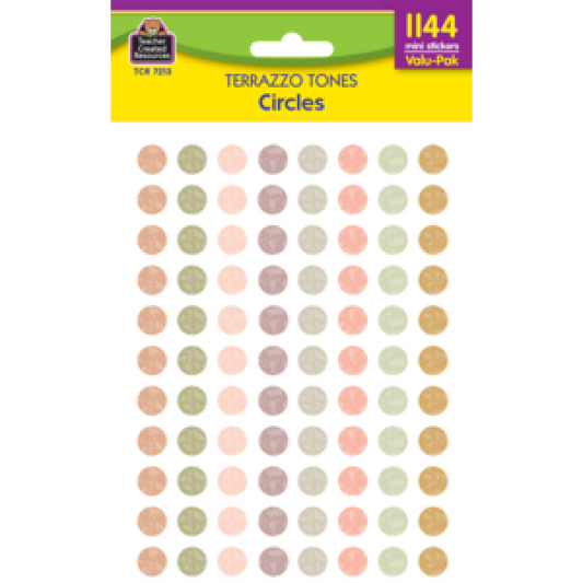 STICKERS: TERRAZZO TONES CIRCLES MINI