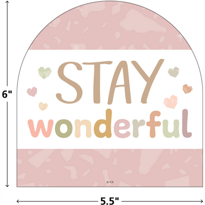 ACCENTS: TERRAZZO TONES POSITIVE SAYINGS