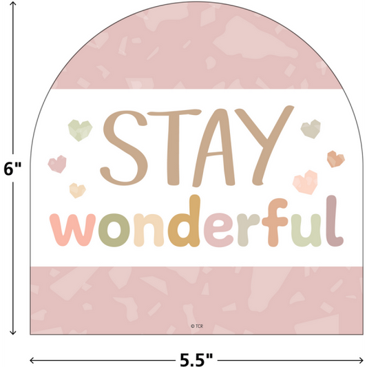 ACCENTS: TERRAZZO TONES POSITIVE SAYINGS