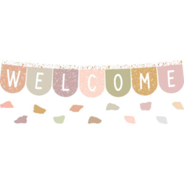 BULLETIN BOARD SET: TERRAZZO TONES WELCOME