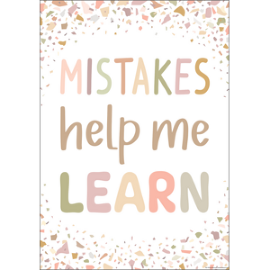 POSTER: TERRAZZO TONES MISTAKES HELP ME LEARN