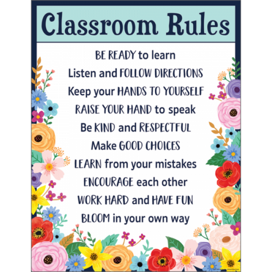 CHART: WILDFLOWERS CLASSROOM RULES