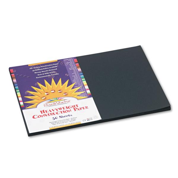CONSTRUCTION PAPER: 12”X18” BLACK