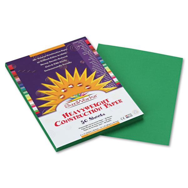 CONSTRUCTION PAPER: 9"X12" HOLIDAY GREEN