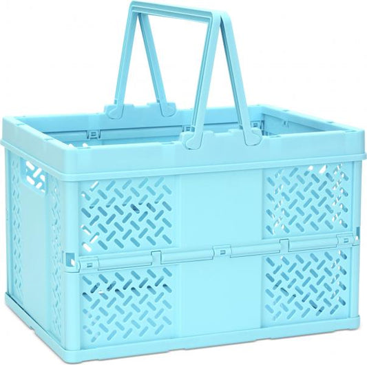 BLUE FOLDABLE STORAGE CRATE LARGE