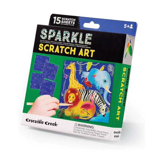 SPARKLE SCRATCH ART ANIMAL WORLD