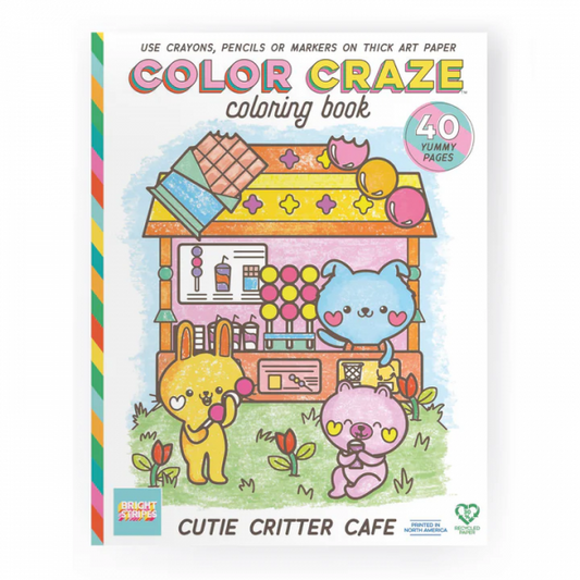 COLOR CRAZE COLORING BOOK: CUTIE CRITTER CAFE