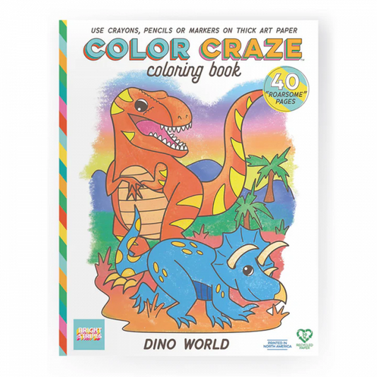 COLOR CRAZE COLORING BOOK: DINO WORLD