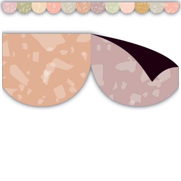 MAGNETIC BORDER: TERRAZZO TONES SCALLOPED