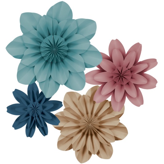 PAPER FLOWERS: CALMING COLORS