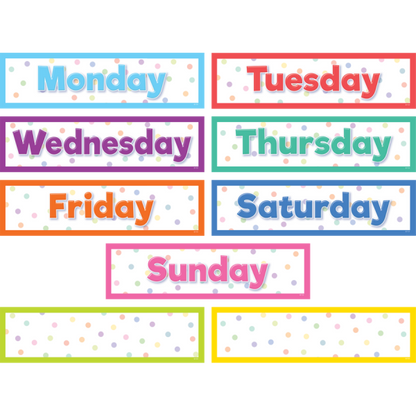 MAGNETIC COLORFUL DAYS OF THE WEEK