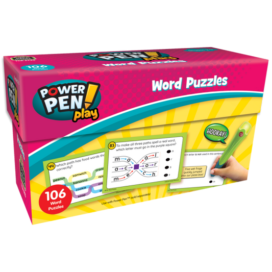 POWER PEN PLAY: WORD PUZZLES GRADES 2-3