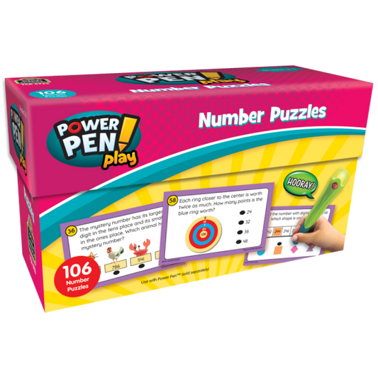 POWER PEN PLAY: NUMBER PUZZLES GRADES 2-3