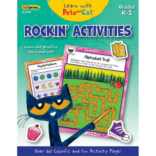 LEARN WITH PETE THE CAT: ROCKIN' ACTIVITIES GRADES K-1