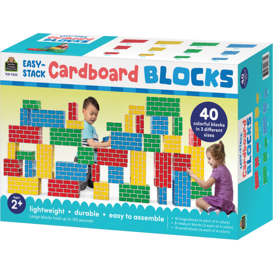 EASY-STACK CARDBOARD BLOCKS SET OF 40