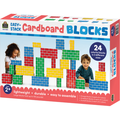 EASY-STACK CARDBOARD BLOCKS SET OF 24