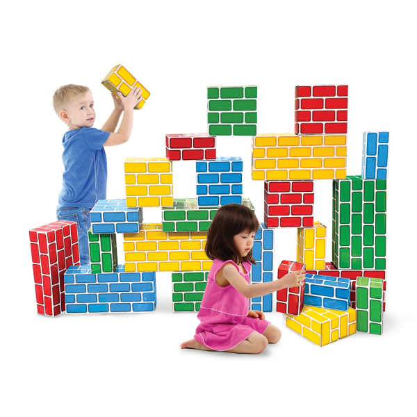 EASY-STACK CARDBOARD BLOCKS SET OF 24