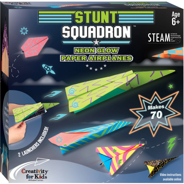 STUNT SQUADRON: NEON GLOW PAPER AIRPLANES